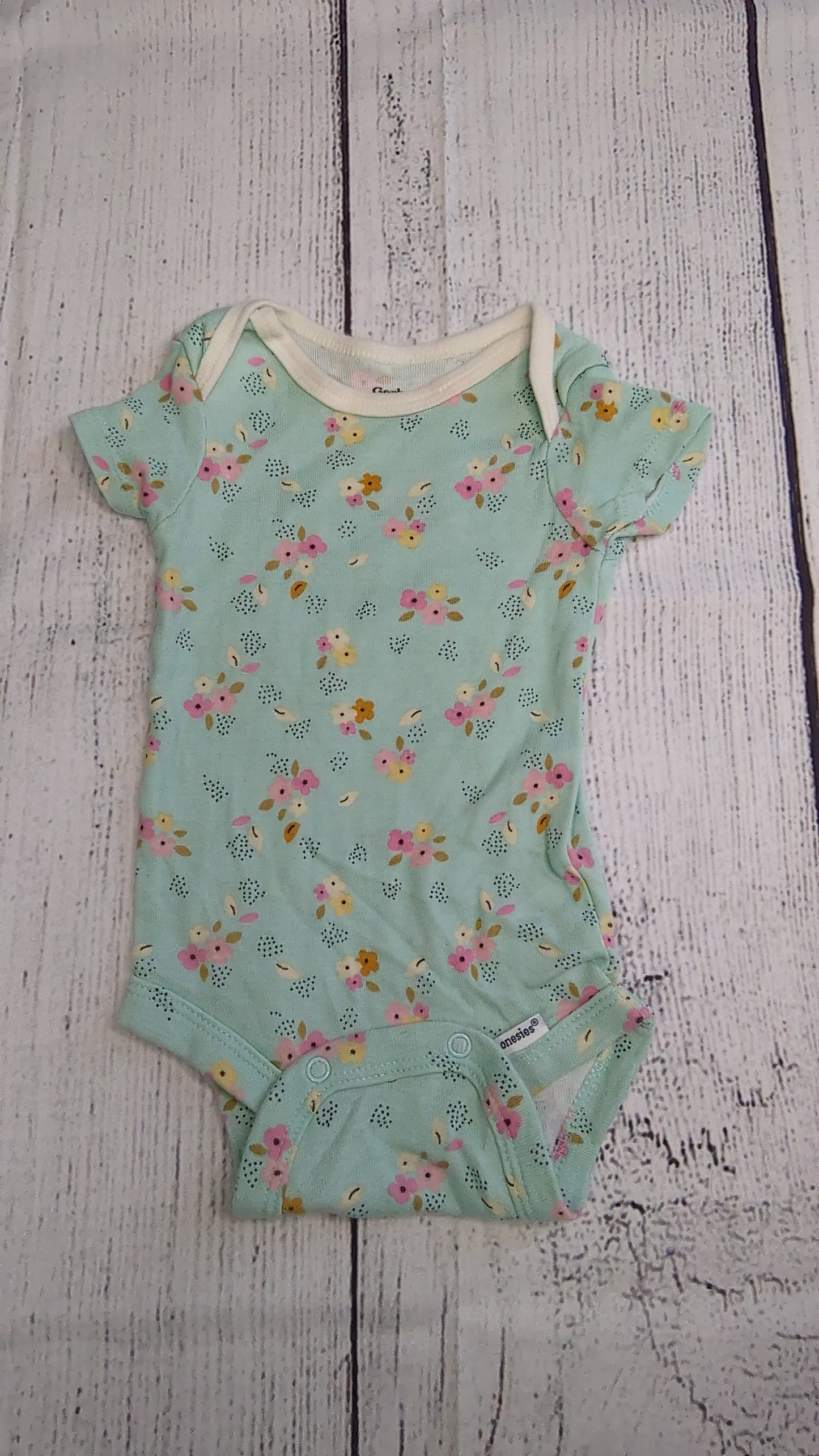 Floral Onesie - 3mo