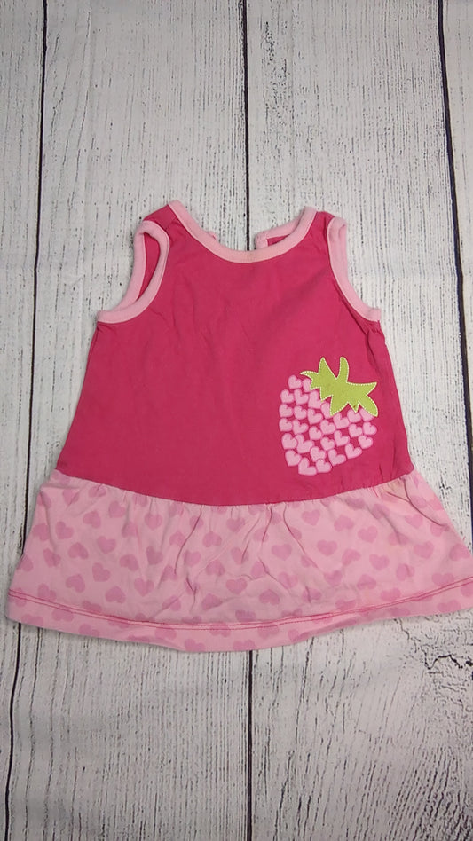 Strawberry Hearts Dress - 6mo