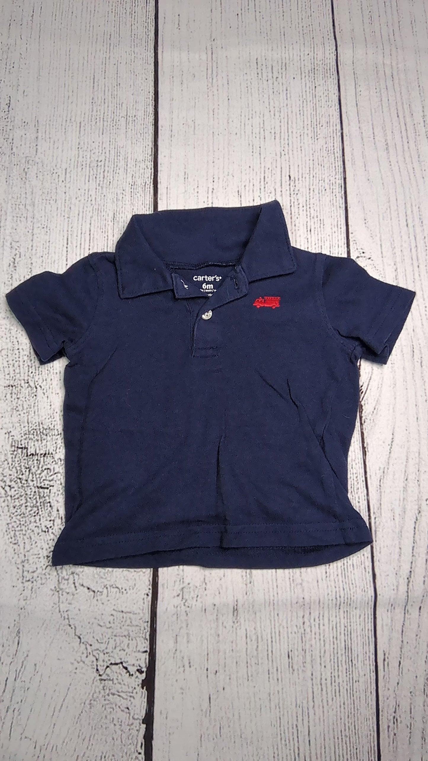 Carters Firetruck Polo - 6mo