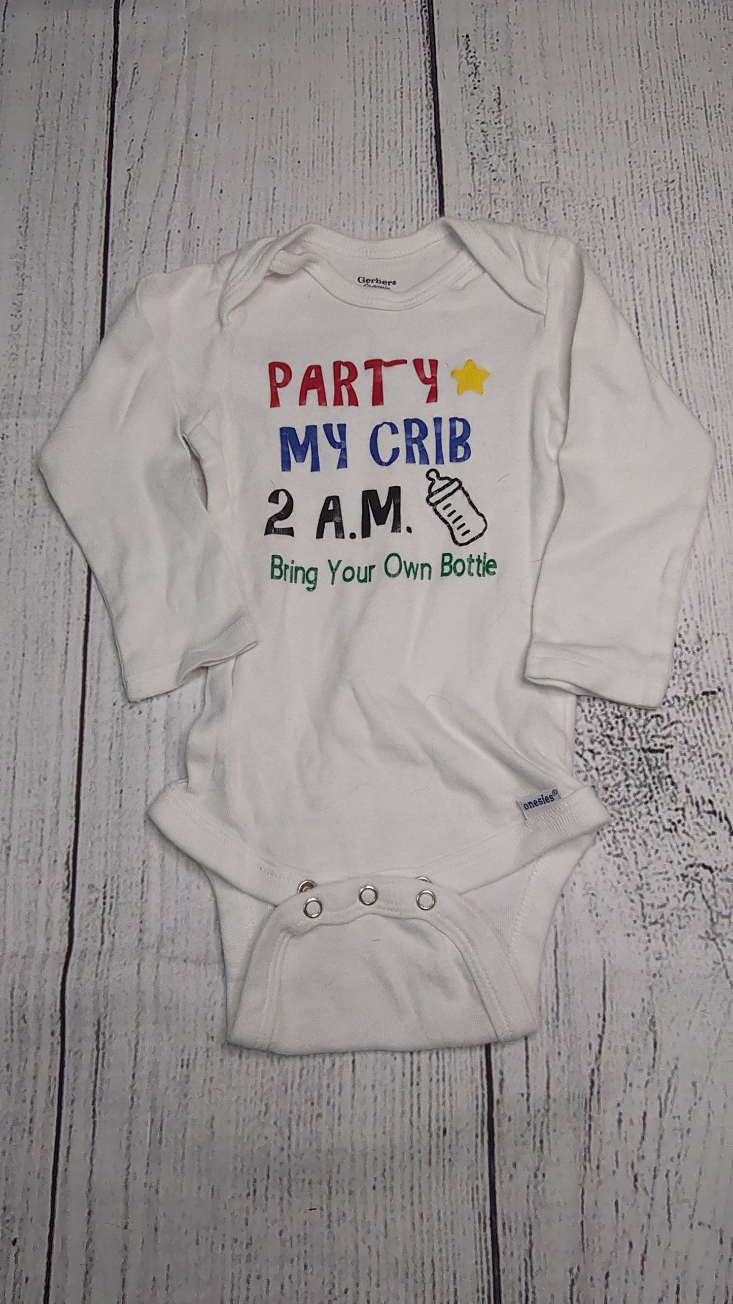 Party at my Crib Onesie - 12mo