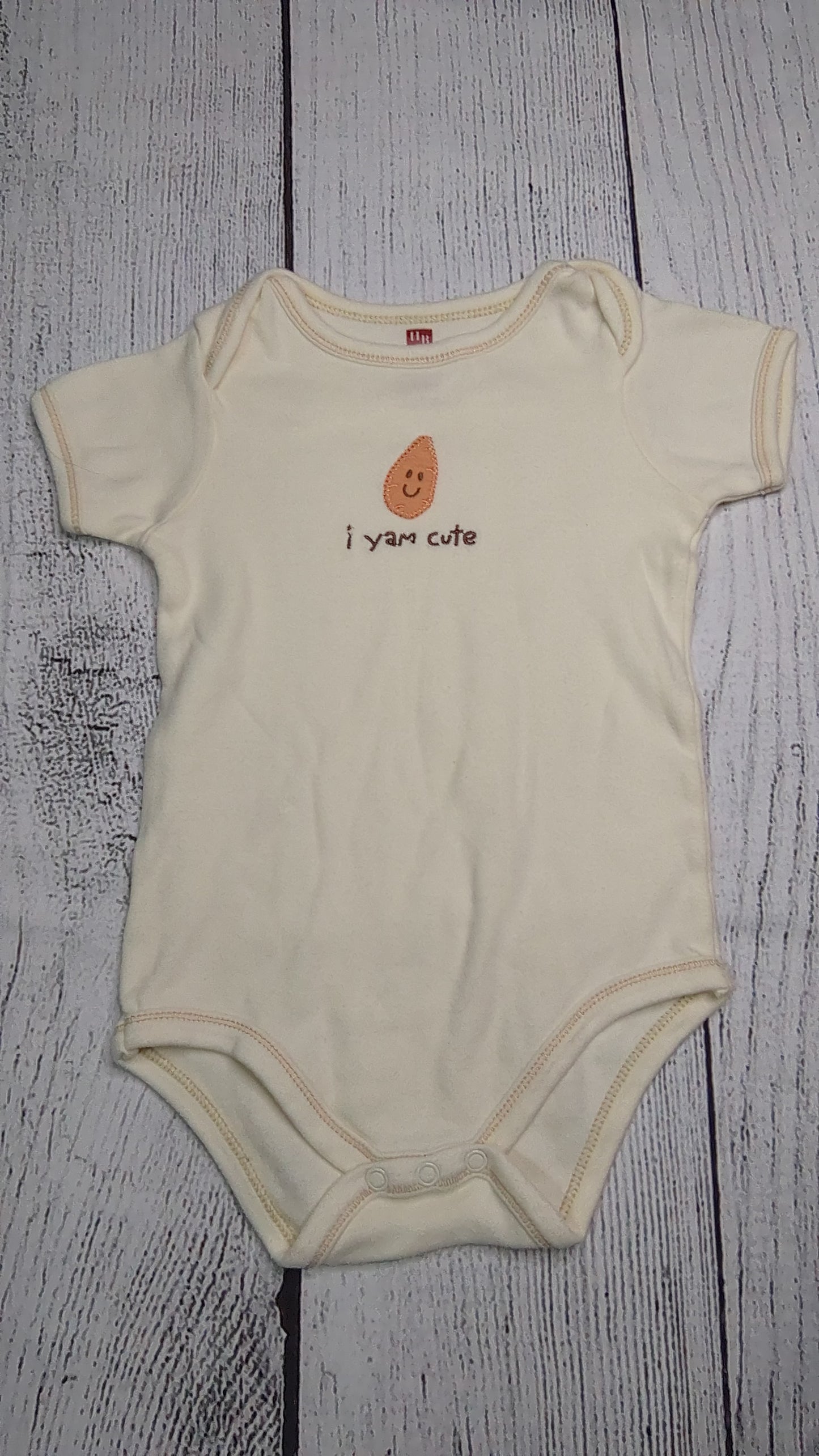 Yam Short Sleeve Onesie - 12mo