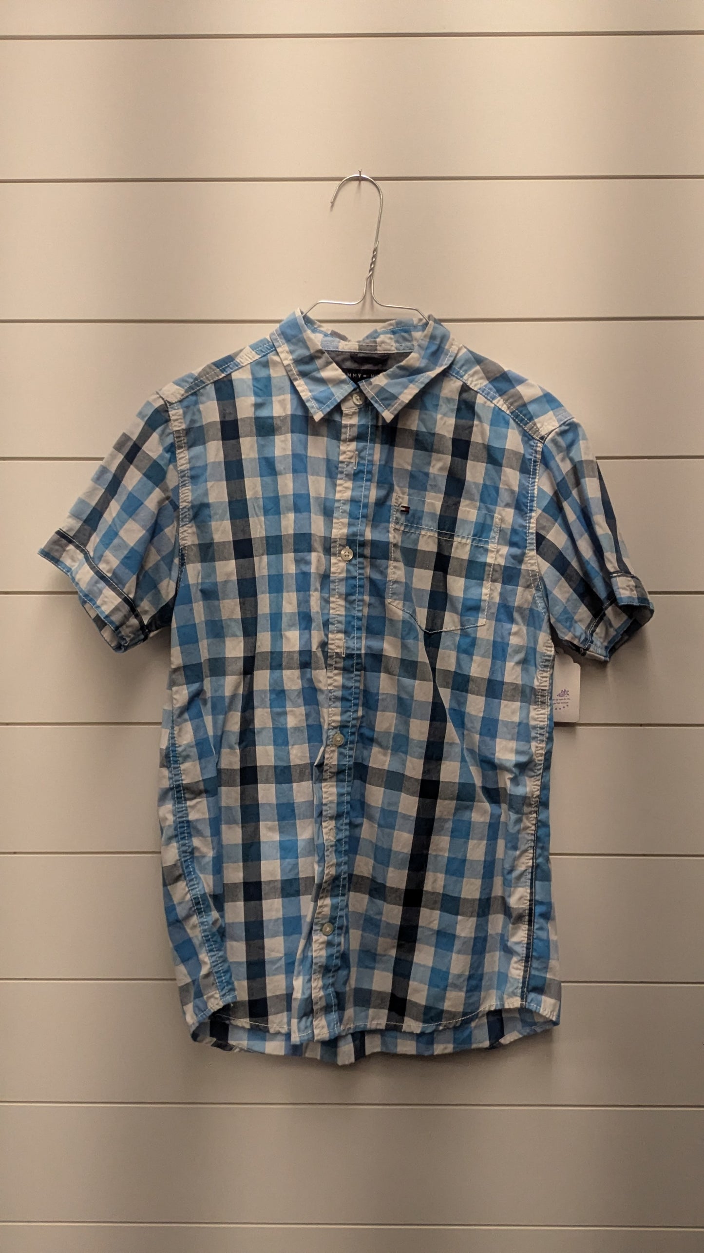 TOMMY HILFIGER PLAID BUTTON DOWN SS - *WT* - 18