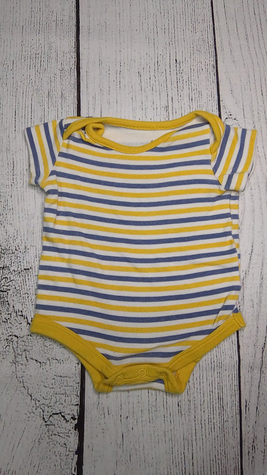 Striped Short Sleeve Onesie - 6mo